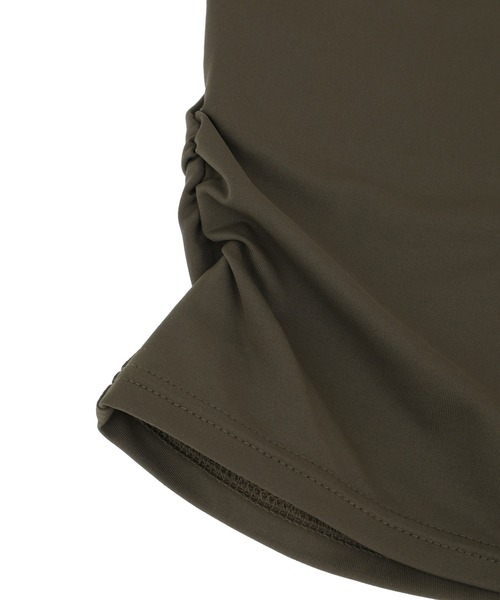 Julier Yoga and Relax(ジュリエヨガアンドリラックス)の「Julier Ecocoアシンメトリートップス(Tシャツ/カットソー・レディース・ネイビー/ホワイト/カーキ・1/0)」の20枚目の写真