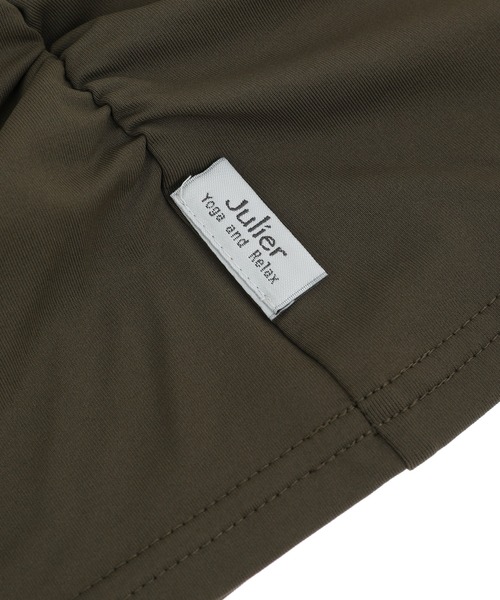 Julier Yoga and Relax(ジュリエヨガアンドリラックス)の「Julier Ecocoアシンメトリートップス(Tシャツ/カットソー・レディース・ネイビー/ホワイト/カーキ・1/0)」の21枚目の写真