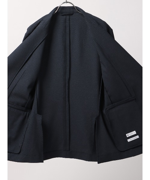 最高ジャケット ノーカラー ウォッシャブル NON IRON 2WAYストレッチ