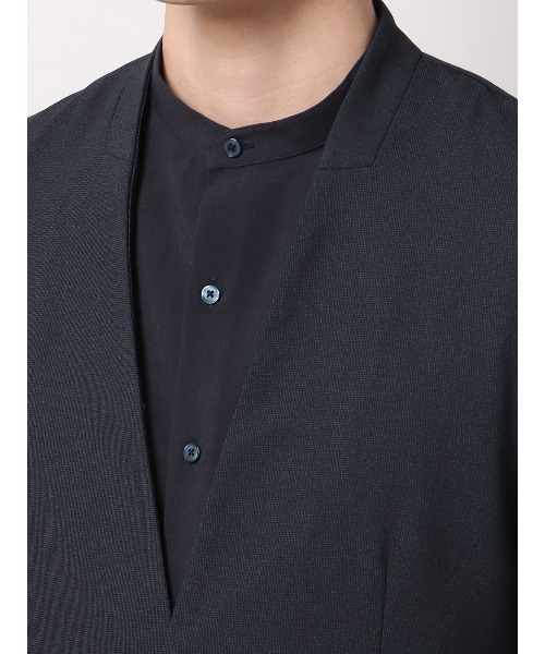 セール】最高ジャケット ノーカラー ウォッシャブル NON IRON 2WAY