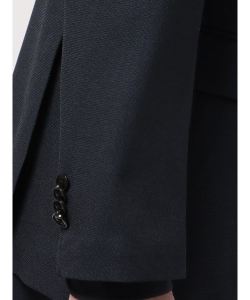 SUIT SQUARE(スーツスクエア)の「最高ジャケット ノーカラー ウォッシャブル NON IRON 2WAYストレッチ(ノーカラージャケット・メンズ・ブラック系/ネイビー系・S/M/L/LL)」の4枚目の写真