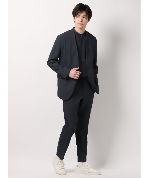 セール】最高ジャケット ノーカラー ウォッシャブル NON IRON 2WAY