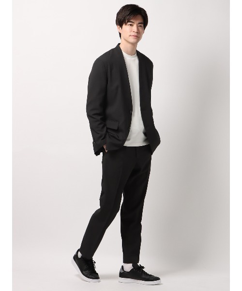 SUIT SQUARE(スーツスクエア)の「最高ジャケット ノーカラー ウォッシャブル NON IRON 2WAYストレッチ(ノーカラージャケット・メンズ・ブラック系/ネイビー系・S/M/L/LL)」の20枚目の写真