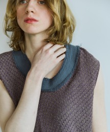 OPULENCE（オーピュレンス）の「French Army ニットベスト（Tシャツ/カットソー）」