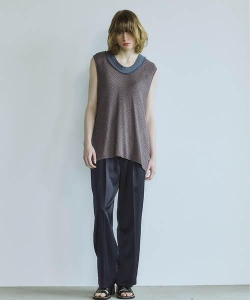 OPULENCE（オーピュレンス）の「French Army ニットベスト（Tシャツ/カットソー・レディース・ピンク/パープル/ブラック・FREE）」の22枚目の写真