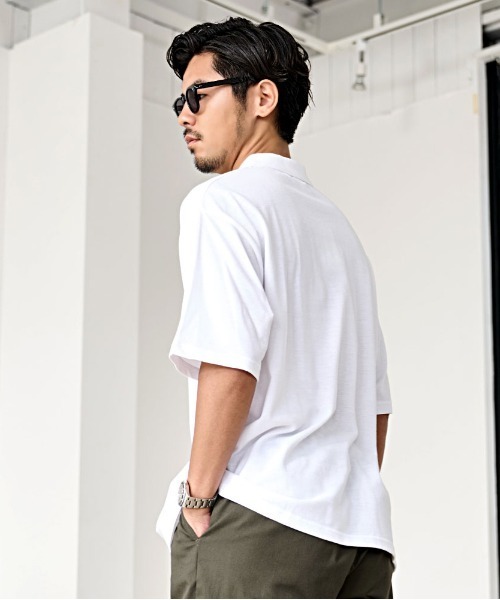 JEMORGAN（ジェーイーモーガン）の「『JEMORGAN LONG JOHNS/ジェーイーモーガンロングジョーンズ』T/Cカノコワッペンポロ【+】（シャツ/ブラウス・メンズ・ブラック/ベージュ/ホワイト/ネイビー・XL/L/M）」の6枚目の写真