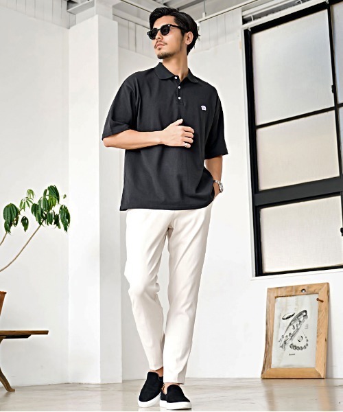 JEMORGAN（ジェーイーモーガン）の「『JEMORGAN LONG JOHNS/ジェーイーモーガンロングジョーンズ』T/Cカノコワッペンポロ【+】（シャツ/ブラウス・メンズ・ブラック/ベージュ/ホワイト/ネイビー・XL/L/M）」の12枚目の写真