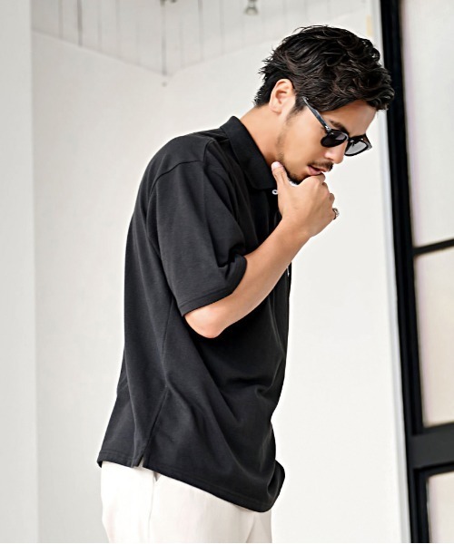 JEMORGAN（ジェーイーモーガン）の「『JEMORGAN LONG JOHNS/ジェーイーモーガンロングジョーンズ』T/Cカノコワッペンポロ【+】（シャツ/ブラウス・メンズ・ブラック/ベージュ/ホワイト/ネイビー・XL/L/M）」の10枚目の写真