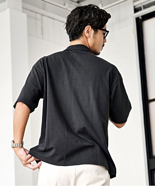 JEMORGAN（ジェーイーモーガン）の「『JEMORGAN LONG JOHNS/ジェーイーモーガンロングジョーンズ』T/Cカノコワッペンポロ【+】（シャツ/ブラウス・メンズ・ブラック/ベージュ/ホワイト/ネイビー・XL/L/M）」の11枚目の写真