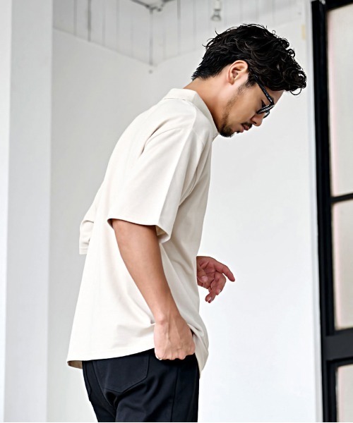 JEMORGAN（ジェーイーモーガン）の「『JEMORGAN LONG JOHNS/ジェーイーモーガンロングジョーンズ』T/Cカノコワッペンポロ【+】（シャツ/ブラウス・メンズ・ブラック/ベージュ/ホワイト/ネイビー・XL/L/M）」の14枚目の写真