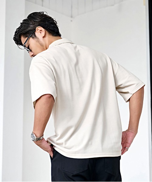 JEMORGAN（ジェーイーモーガン）の「『JEMORGAN LONG JOHNS/ジェーイーモーガンロングジョーンズ』T/Cカノコワッペンポロ【+】（シャツ/ブラウス・メンズ・ブラック/ベージュ/ホワイト/ネイビー・XL/L/M）」の15枚目の写真