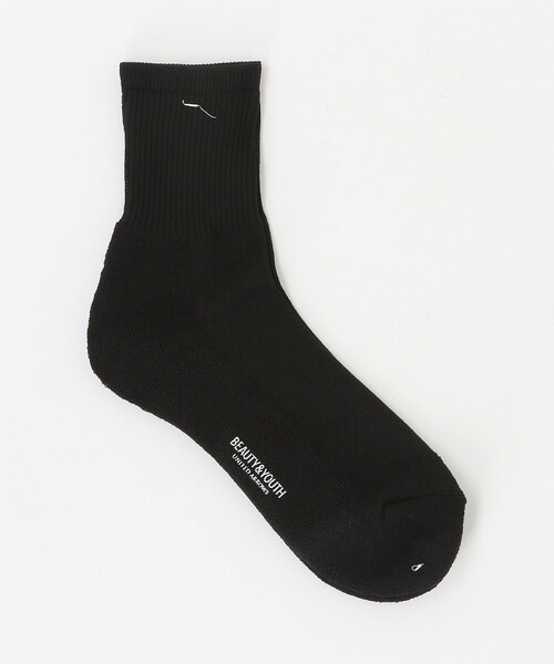 BEAUTY&YOUTH UNITED ARROWS（ビューティーアンドユースユナイテッドアローズ）の「抗菌・防臭 リブ パイル クォーター ソックス（ソックス/靴下・メンズ・ライトブルー/ライトグレー/ホワイト/ブラック・FREE）」の2枚目の写真