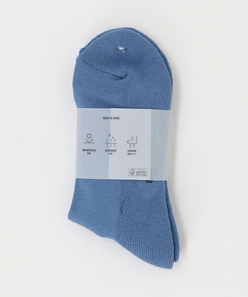 BEAUTY&YOUTH UNITED ARROWS（ビューティーアンドユースユナイテッドアローズ）の「抗菌・防臭 リブ パイル クォーター ソックス（ソックス/靴下・メンズ・ライトブルー/ライトグレー/ホワイト/ブラック・FREE）」の14枚目の写真