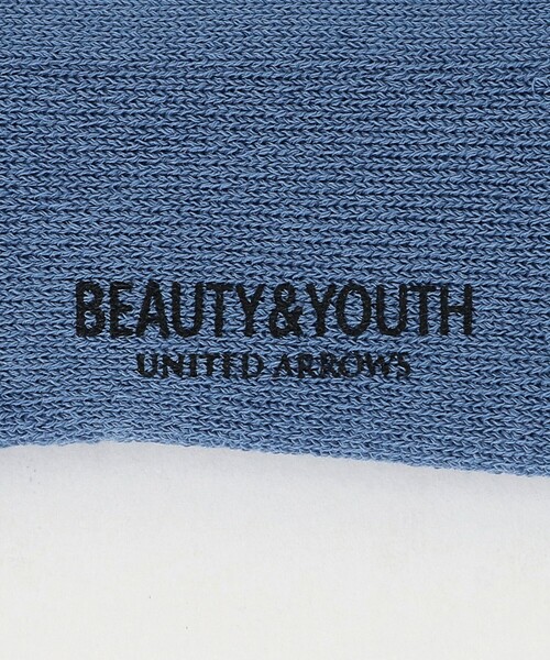BEAUTY&YOUTH UNITED ARROWS（ビューティーアンドユースユナイテッドアローズ）の「抗菌・防臭 リブ パイル クォーター ソックス（ソックス/靴下・メンズ・ライトブルー/ライトグレー/ホワイト/ブラック・FREE）」の6枚目の写真