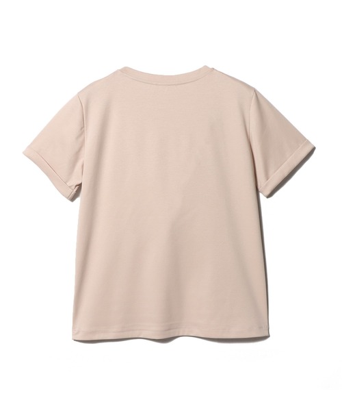 ESTNATION（エストネーション）の「ESTNATION / アルビニ コットンスムース ロールアップ Tシャツ（Tシャツ/カットソー・レディース・ホワイト/ブラック/ピンク/ネイビー・FREE）」の21枚目の写真