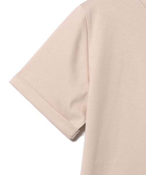 ESTNATION（エストネーション）の「ESTNATION / アルビニ コットンスムース ロールアップ Tシャツ（Tシャツ/カットソー・レディース・ホワイト/ブラック/ピンク/ネイビー・FREE）」の22枚目の写真