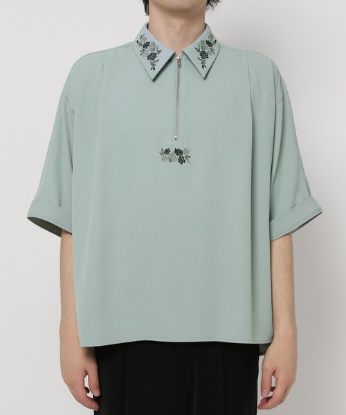 HARE（ハレ）の「【一部カラーSET UP対応】DABOハーフZIPシシュウシャツ(HARE)（シャツ/ブラウス・メンズ・グレー/ブラック/グリーン・FREE）」の22枚目の写真