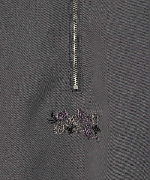 HARE（ハレ）の「【一部カラーSET UP対応】DABOハーフZIPシシュウシャツ(HARE)（シャツ/ブラウス・メンズ・グレー/ブラック/グリーン・FREE）」の9枚目の写真