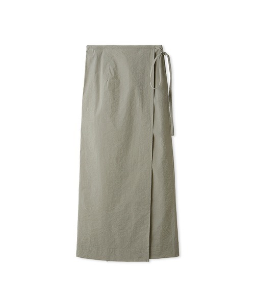 styling/(スタイリング)の「【S/S(エスバイエス)】<ウォッシャブル・撥水>ラップスカート(スカート・レディース・ライトグレー/ブラック・FREE)」の1枚目の写真