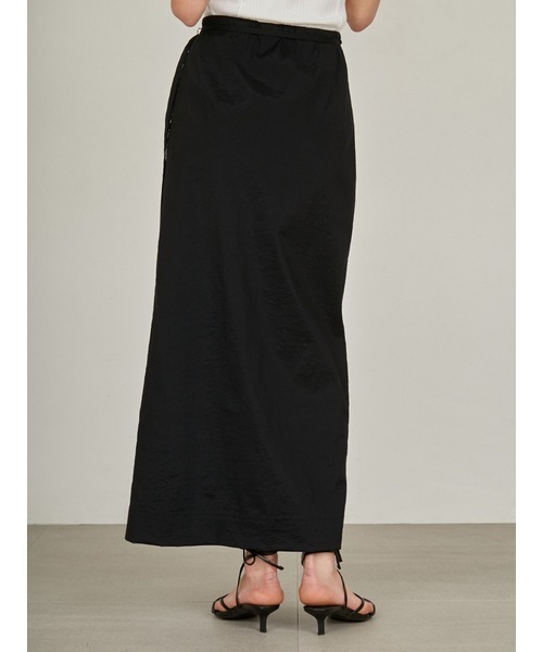 styling/(スタイリング)の「【S/S(エスバイエス)】<ウォッシャブル・撥水>ラップスカート(スカート・レディース・ライトグレー/ブラック・FREE)」の7枚目の写真