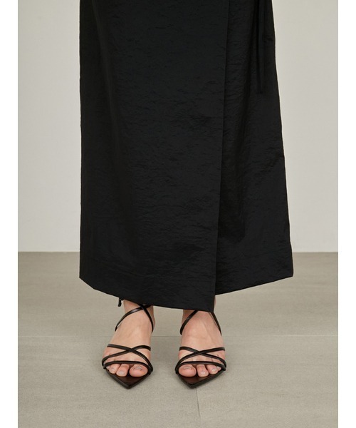 styling/(スタイリング)の「【S/S(エスバイエス)】<ウォッシャブル・撥水>ラップスカート(スカート・レディース・ライトグレー/ブラック・FREE)」の9枚目の写真