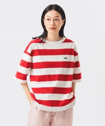 【7/24値下げ】【WEB限定】【別注】LACOSTE / ボーダー ショートスリーブ Tシャツ