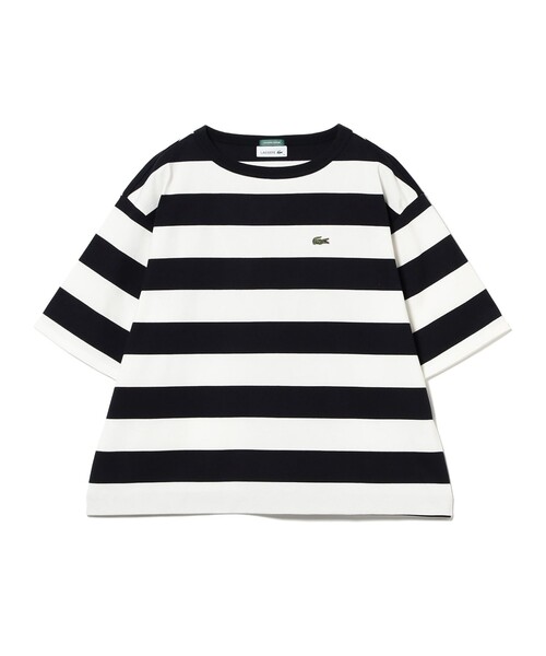 LACOSTE(ラコステ)の「【7/24値下げ】【WEB限定】【別注】LACOSTE / ボーダー ショートスリーブ Tシャツ(Tシャツ/カットソー・レディース・グレー/ブラック/レッド/ネイビー・36)」の15枚目の写真