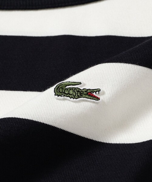 LACOSTE(ラコステ)の「【7/24値下げ】【WEB限定】【別注】LACOSTE / ボーダー ショートスリーブ Tシャツ(Tシャツ/カットソー・レディース・グレー/ブラック/レッド/ネイビー・36)」の17枚目の写真