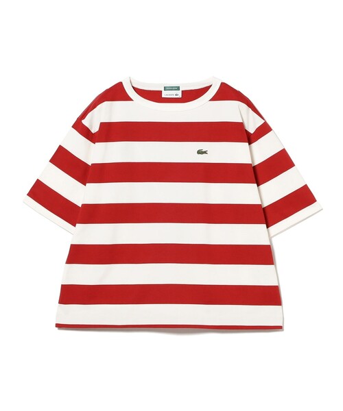 LACOSTE(ラコステ)の「【7/24値下げ】【WEB限定】【別注】LACOSTE / ボーダー ショートスリーブ Tシャツ(Tシャツ/カットソー・レディース・グレー/ブラック/レッド/ネイビー・36)」の18枚目の写真
