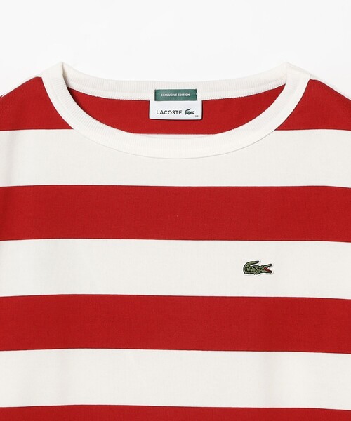 LACOSTE(ラコステ)の「【7/24値下げ】【WEB限定】【別注】LACOSTE / ボーダー ショートスリーブ Tシャツ(Tシャツ/カットソー・レディース・グレー/ブラック/レッド/ネイビー・36)」の19枚目の写真