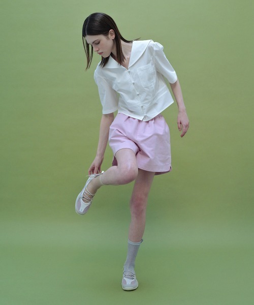 clor(クロル)の「SAILOR COTTON SHIRT(シャツ/ブラウス・レディース・ホワイト/ネイビー・M/S)」の18枚目の写真