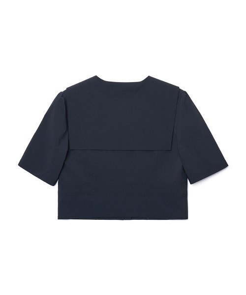 clor(クロル)の「SAILOR COTTON SHIRT(シャツ/ブラウス・レディース・ホワイト/ネイビー・M/S)」の4枚目の写真