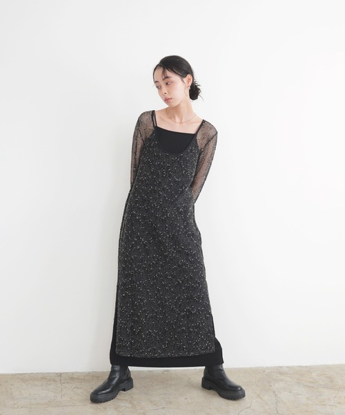 cycle by myob シアーワンピース セール】ミックスメッシュシアーワンピース（ワンピース）｜LIAN