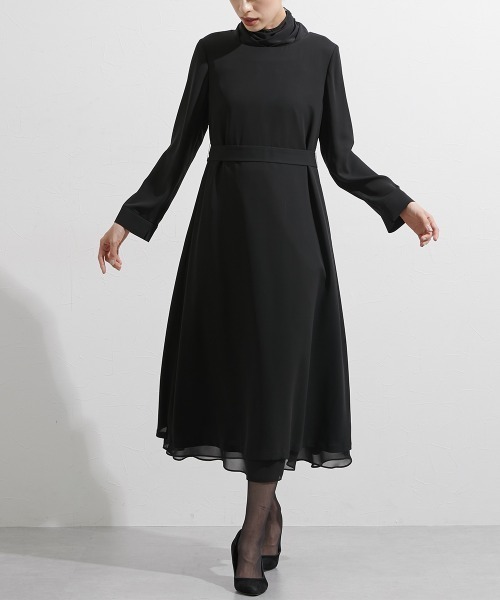 喪服セット♡ 喪服・礼服｜日本製生地｜洗える｜防しわ｜ネックカバー付き｜ウエスト