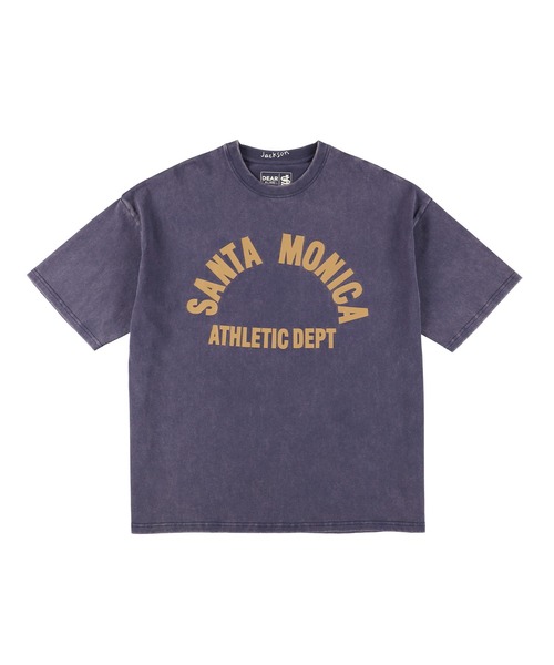 ムラサキスポーツ(ムラサキスポーツ)の「【ムラサキスポーツ限定】DEAR LAUREL × JACSON MATISSE SANTA MONICA Tシャツ DL25S-JM01(Tシャツ/カットソー・メンズ・ネイビー/ブラック/オフホワイト/ダークオレンジ・M/L/XL)」の3枚目の写真