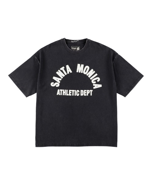 ムラサキスポーツ(ムラサキスポーツ)の「【ムラサキスポーツ限定】DEAR LAUREL × JACSON MATISSE SANTA MONICA Tシャツ DL25S-JM01(Tシャツ/カットソー・メンズ・ネイビー/ブラック/オフホワイト/ダークオレンジ・M/L/XL)」の1枚目の写真