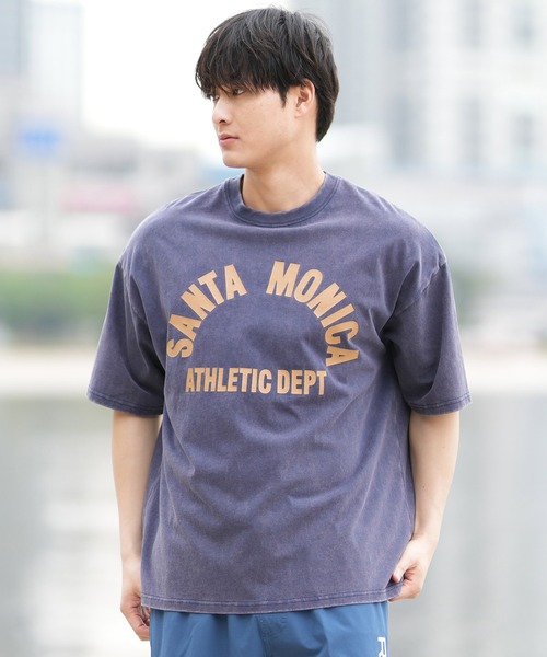 ムラサキスポーツ(ムラサキスポーツ)の「【ムラサキスポーツ限定】DEAR LAUREL × JACSON MATISSE SANTA MONICA Tシャツ DL25S-JM01(Tシャツ/カットソー・メンズ・ネイビー/ブラック/オフホワイト/ダークオレンジ・M/L/XL)」の17枚目の写真