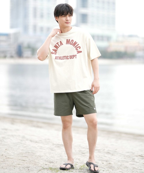ムラサキスポーツ(ムラサキスポーツ)の「【ムラサキスポーツ限定】DEAR LAUREL × JACSON MATISSE SANTA MONICA Tシャツ DL25S-JM01(Tシャツ/カットソー・メンズ・ネイビー/ブラック/オフホワイト/ダークオレンジ・M/L/XL)」の8枚目の写真