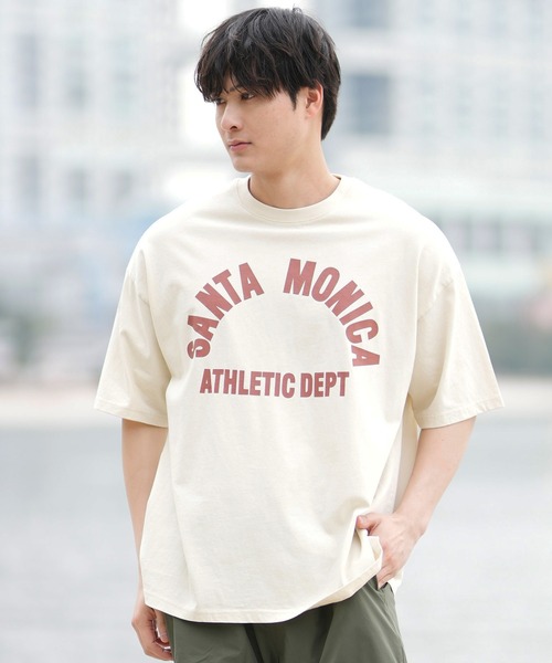 ムラサキスポーツ(ムラサキスポーツ)の「【ムラサキスポーツ限定】DEAR LAUREL × JACSON MATISSE SANTA MONICA Tシャツ DL25S-JM01(Tシャツ/カットソー・メンズ・ネイビー/ブラック/オフホワイト/ダークオレンジ・M/L/XL)」の5枚目の写真