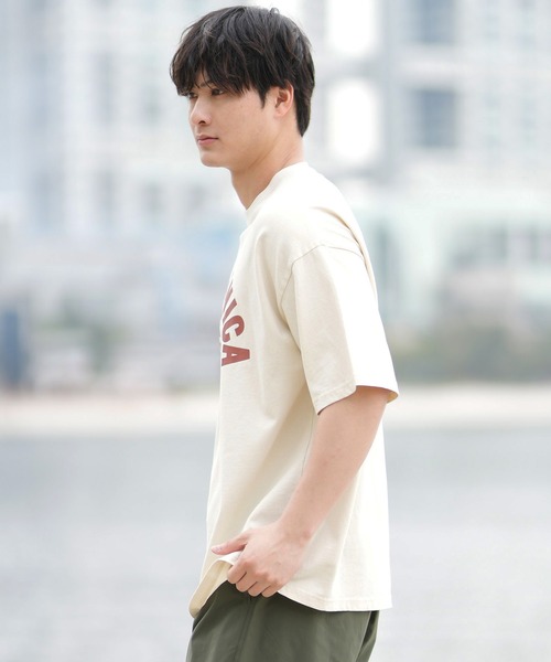 ムラサキスポーツ(ムラサキスポーツ)の「【ムラサキスポーツ限定】DEAR LAUREL × JACSON MATISSE SANTA MONICA Tシャツ DL25S-JM01(Tシャツ/カットソー・メンズ・ネイビー/ブラック/オフホワイト/ダークオレンジ・M/L/XL)」の6枚目の写真