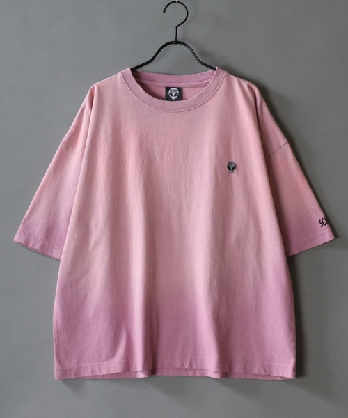 SITRY(シトリー)の「SCHWA/シュワ ヴィンテージライク ワンポイント刺繍 オーバーサイズ ショート丈 半袖Tシャツ レディース メンズ(Tシャツ/カットソー・メンズ・ブラック/ブラウン/ホワイト/ピンク・M/L)」の20枚目の写真
