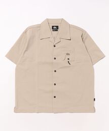 MW OPEN SHIRT YOUTH /クイックシルバーキッズ胸ポケットワンポイント半袖シャツ
