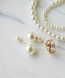 前後2WAYパールピアス