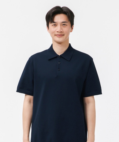 MIGARU Light Knit Short Sleeve Polo Shirt（ポロシャツ