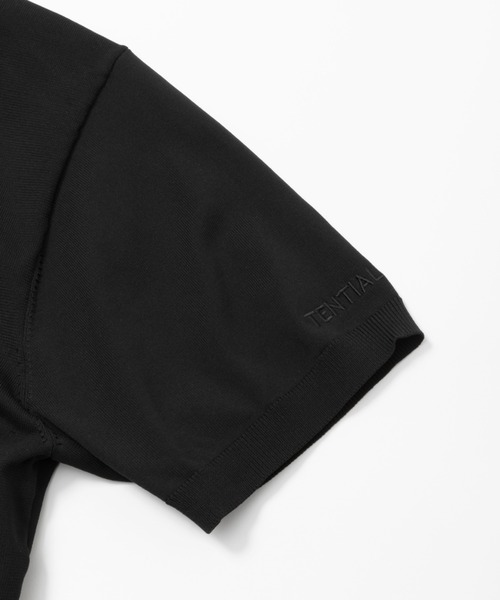 TENTIAL(テンシャル)の「MIGARU Light Knit Short Sleeve Tailored Polo Shirt(ポロシャツ・メンズ・ネイビー/ホワイト/ブラック・SMALL/MEDIUM/LARGE/X-LARGE)」の10枚目の写真