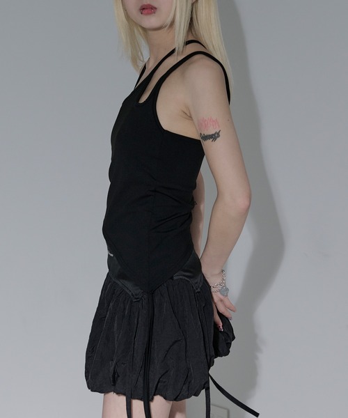 セール】2P design tops / カップインキャミソール＋アーム