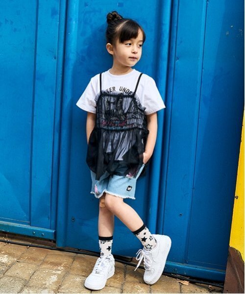 ダメージ加工ショートパンツ