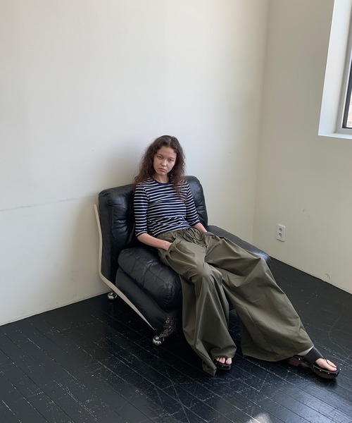 nagonstans タックポケットパンツ　ブラックM nagonstans タックポケットパンツ ブラックM nagonstans タック