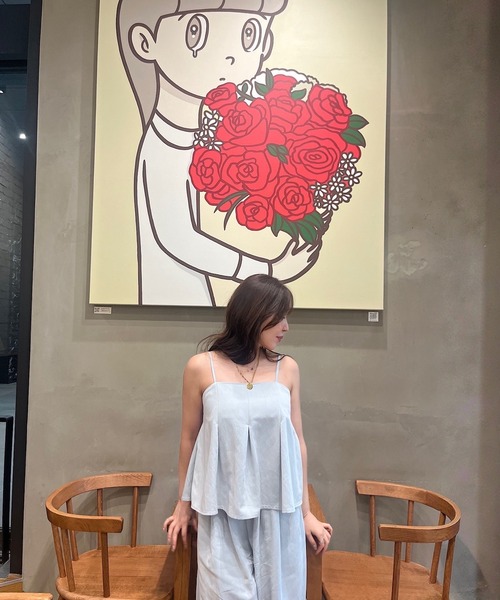 リラックス リュクス ルーズエット 2ピースセット パンツ エアリーリラックス ツーピースセット「ラフでいて、女らしい