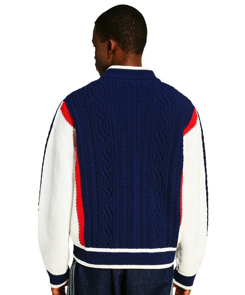 adidas（アディダス）の「adidas RETRO REMIX CARDIGAN / アディダス レトロ リミックス カーディガン（カーディガン/ボレロ・メンズ・インディゴブルー・S/M/L/XL/XXL）」の8枚目の写真
